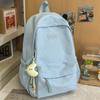 Schoolbag Japanese New Solid Color Small Fresh Junior High School Student College Backpack Campus Niche Schoolbag Women's Simple Backpack