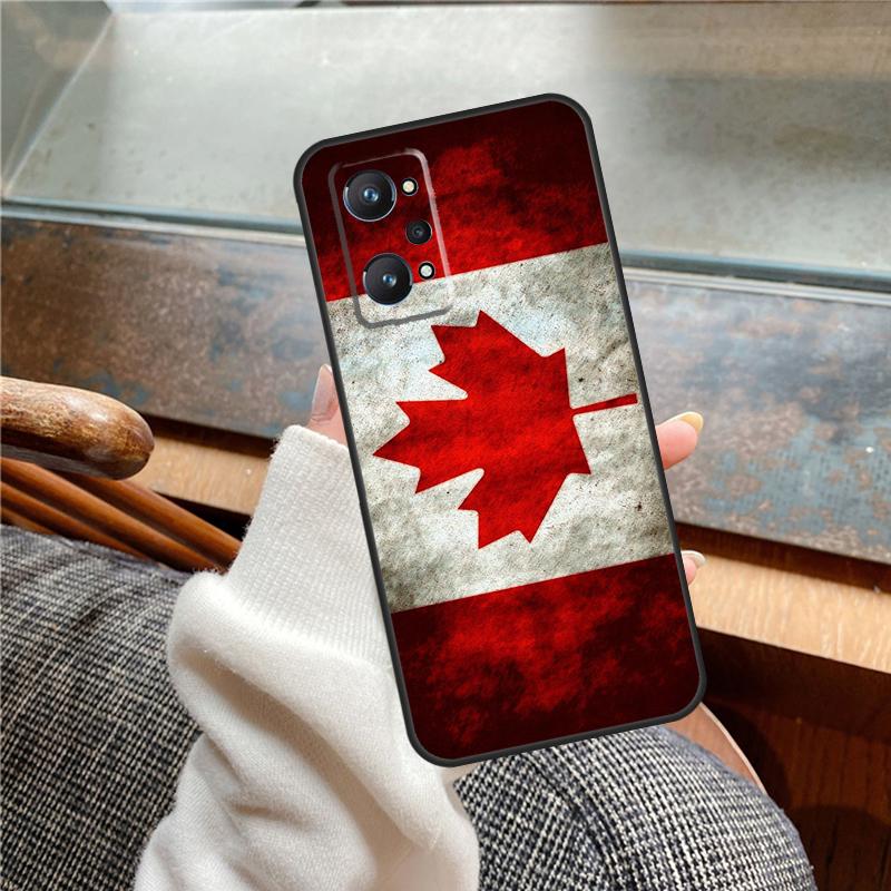Canada Canadian Flag Case For Realme 12 Pro Plus 11 13 14 C63 C61 C55 C51 C53 C25 C65 C67 C71 C75 GT6 GT7 15 Pro