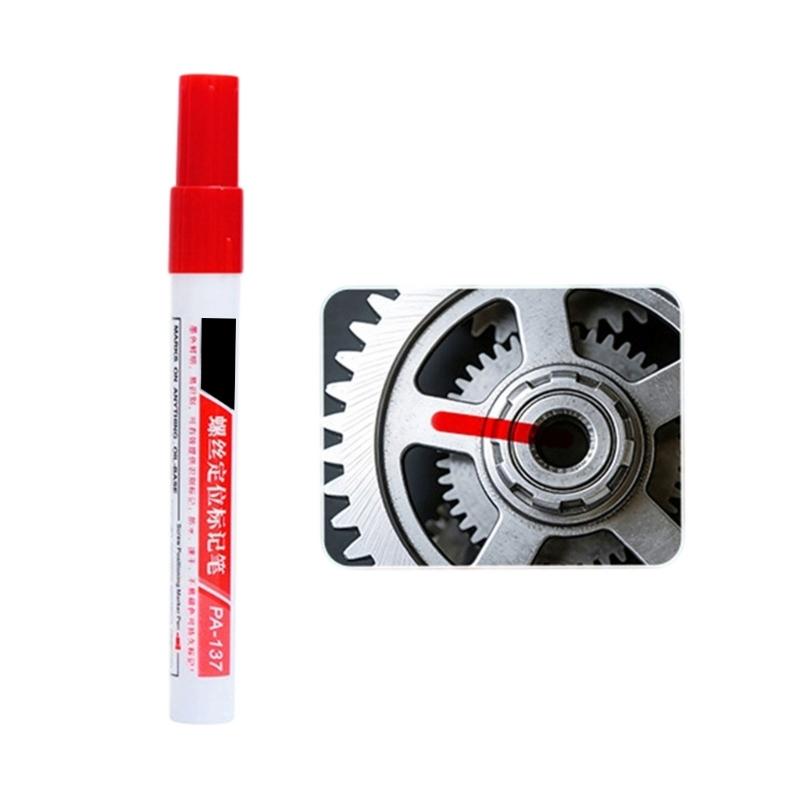 Industrial Screw Marking Pen 3mm Round Tip Portable Screw Marking Paint Marker Pen For Positioning On Metal Plastic