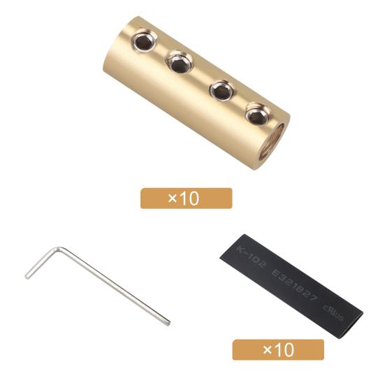 Wire Connectors Tinned with Heat Shrink Butt Brass Mechanical Butt Splice