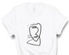 Picasso Stijl Schets Eén Lijn Tekening, Abstract Gezicht T-shirt, Abstract Print T-shirt, Moderne Kunst T-shirt, Picasso T-shirt, Kunst T-shirt