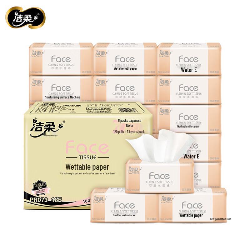 Jie Rou Unscented 3-Ply Facial Tissues
