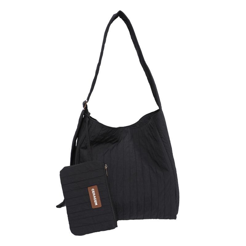Bucket Bag, Women's Bag, Pleated Armpit Bag, Korean Version Commuting Tote Bag, Large Capacity Shoulder Bag