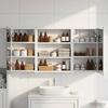 Bathroom Cabinet Set 3 Pcs 100 X 10.5 X 50 Cm Particleboard