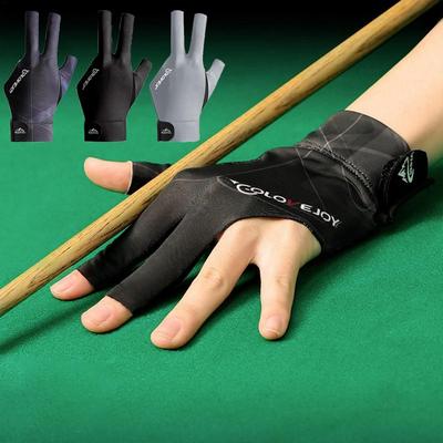 1KS Snookerová biliardová rukavica Spandex Ľavá ruka Tri prsty Snookerová biliardová rukavica Elasticita Biliardové tréningové rukavice