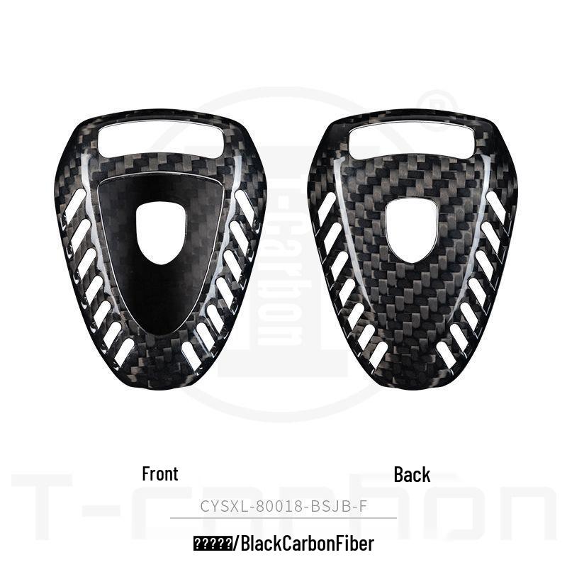 Porsche Carbon Fiber Leichte Schlüsselhülle für Cayenne, Panamera, Macan, 911 - Ersatzhülle mit Schnallenverschluss