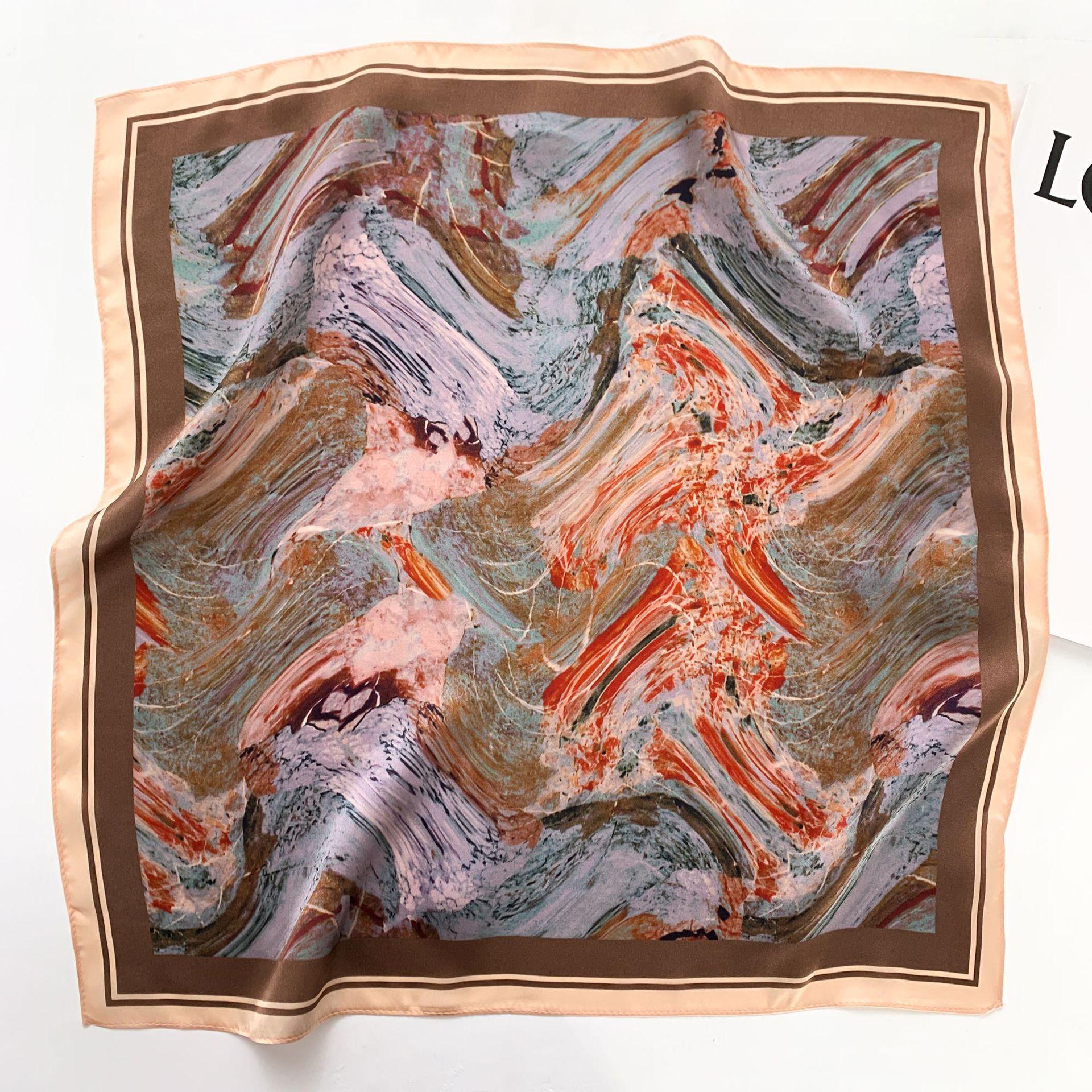 

53 * 53 см шелковичный маленький квадратный шарф многофункциональный профессиональный модный декоративный шелковый шарф для весны и осени теплая шаль 53*53cm