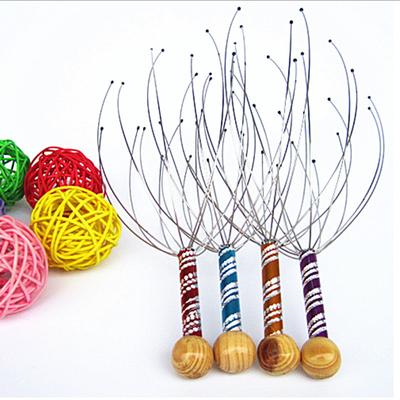 Octopus Head Massager Decompression Toy Remove Muscle Tension Tiredness Prop Headache Anti-stress Sensory Toy for Kids Adult