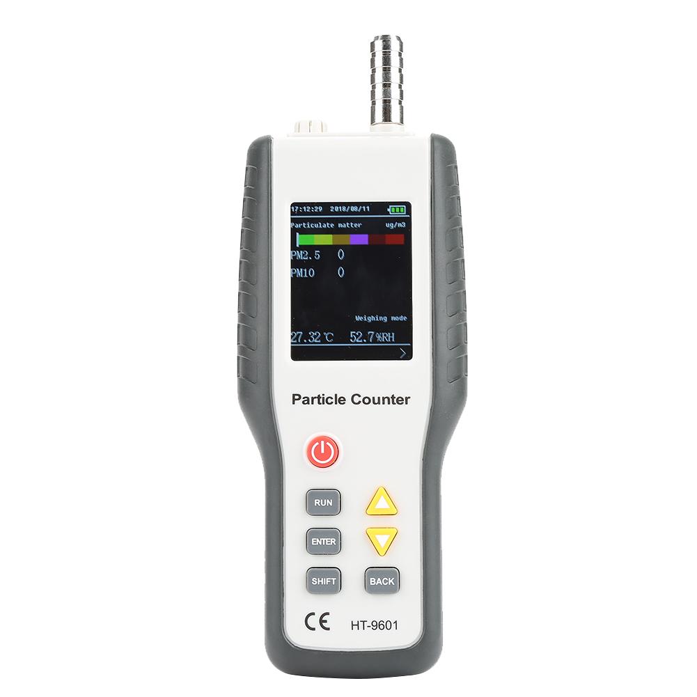 HT9600 PM2.5 PM10 Air Quality Analyzer Humidity Meter Handheld Particle Counter Monitor