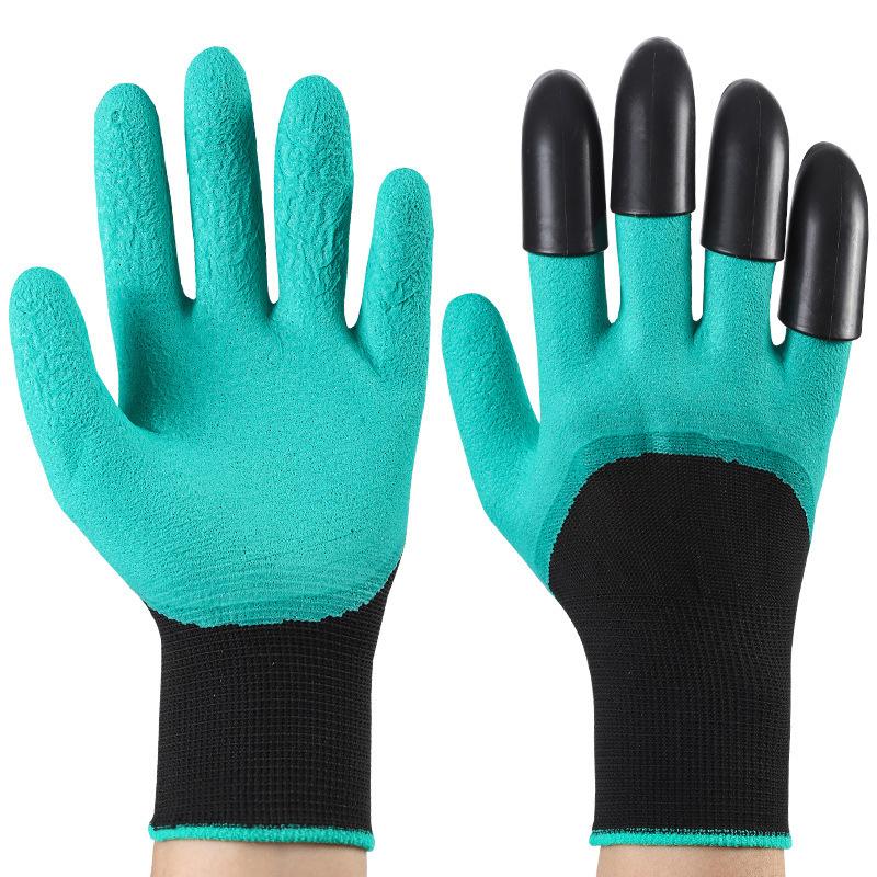 1 Pair Work Gloves Garden Gloves With Claws for Women And Men Both Hands Gardening Garden Glove Yard Work Safe Glove for Digging