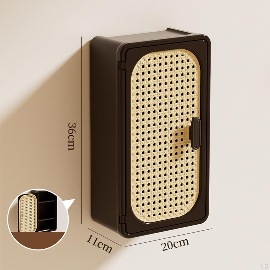 Tissue Holder with Shelf, Paper Towel Dispenser Removable Divider Stylish Practical Simple