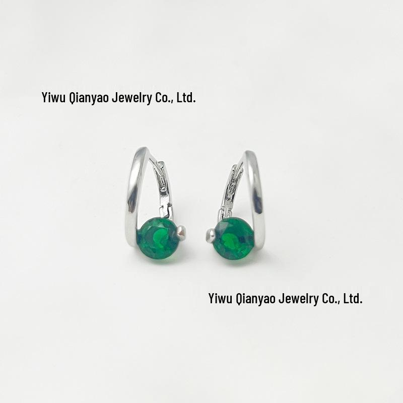 Pendientes Geométricos Coreanos de Circonita: Diseño Elegante, Versátil, Minimalista