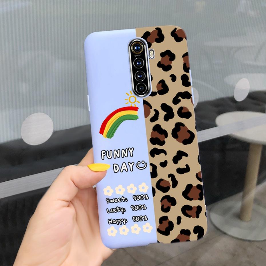 For Realme X2 Pro Phone Case Realme XT X2 Lovely Printing Candy Color Silicone Back Cover For RealmeX2 X 2 Pro XT Soft TPU Coque