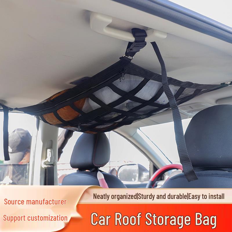 Car Roof & Mesh Pocket Storage Net for Luggage