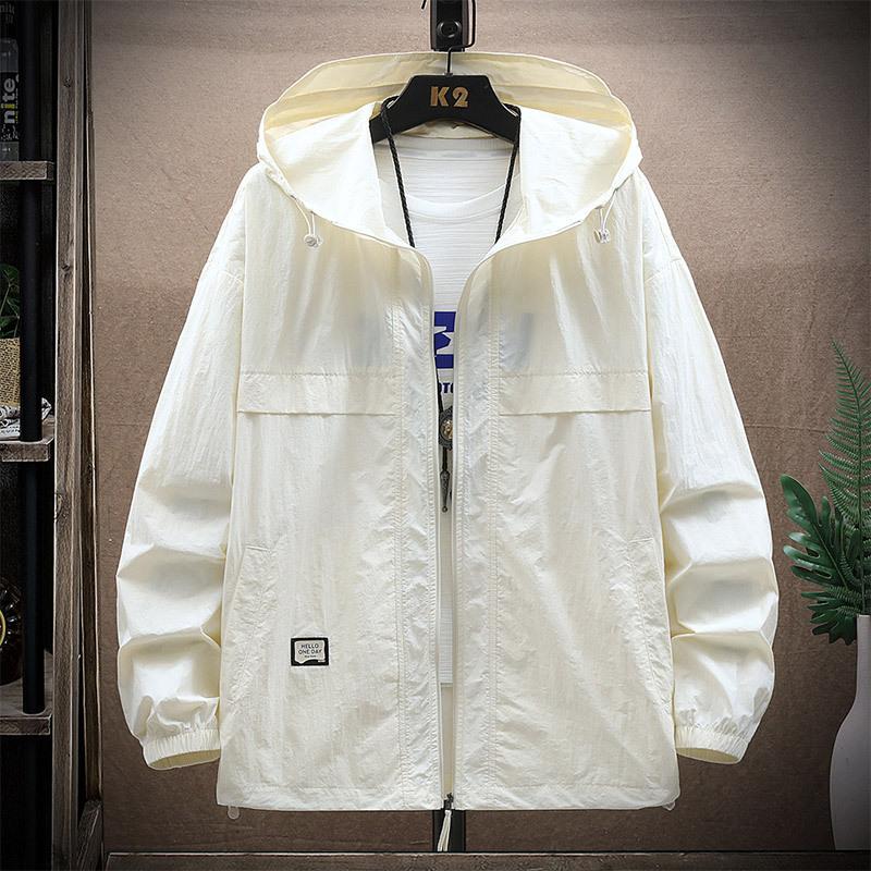 

Солнцезащитная одежда для мужчин, летняя тонкая уличная дышащая куртка из ледяного шелка с добавлением жира больших размеров, мужская тонкая уличная дышащая куртка больших размеров 8XL