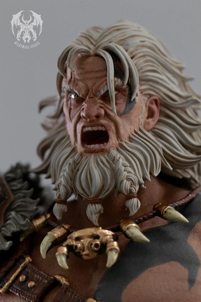 NIGHTMARE STUDIO Barbarian Scale Painted Movable Figure 1/12 PVC&ABS