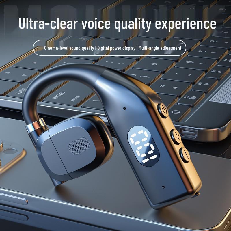 Bluetooth Over-Ear Headphones with Rotating Digital Display and Large Battery, Compatible with Apple, OPPO, Xiaomi, Vivo, and Huawei