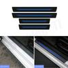 4pcs Car Auto Door Plate Sill Scuff Cover Anti Scratch Decal Sticker Protector