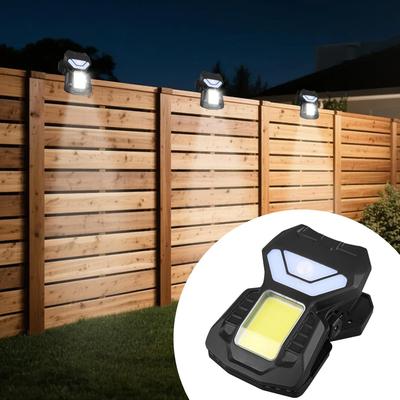 LED Solar Garden Outdoor Lights Clip Light Waterproof Motion Sensor Camping Lamp Rechargeable for Landscape Outdoor Wall Decor
