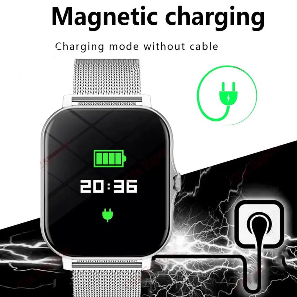 2024 New Smart Watch for Men Women Gift Full Touch Screen Sports Fitness Watches Bluetooth Calls Digital Smartwatch Wristwatch