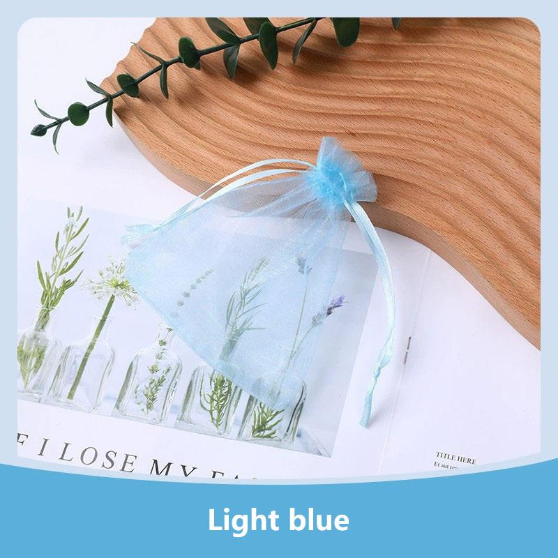 100Pcs/lot 7x9 9x12 10x15 13x18CM Organza Bags Jewelry Bag Wedding Party Decoration Drawable Bags Gift Pouches Jewelry Packaging