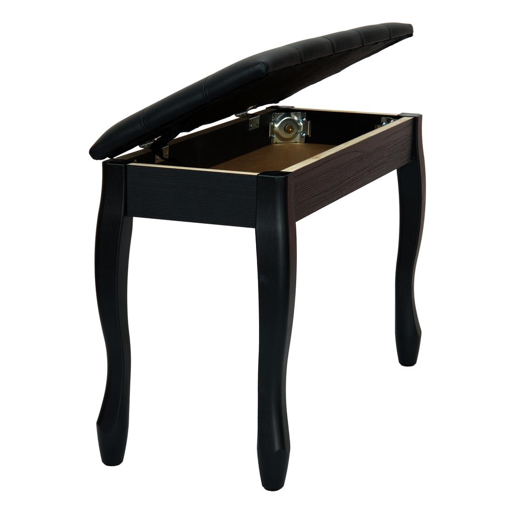 MusicMate MM-K15-B Virtuoso PIANO BENCH - BLACK
