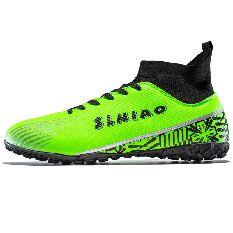 

Футбольные бутсы, мужские/женские футбольные бутсы, высокие носки с короткими ногтями, детские футбольные кроссовки для улицы Make Capital, детские футбольные кроссовки для мальчиков 46 зелёный