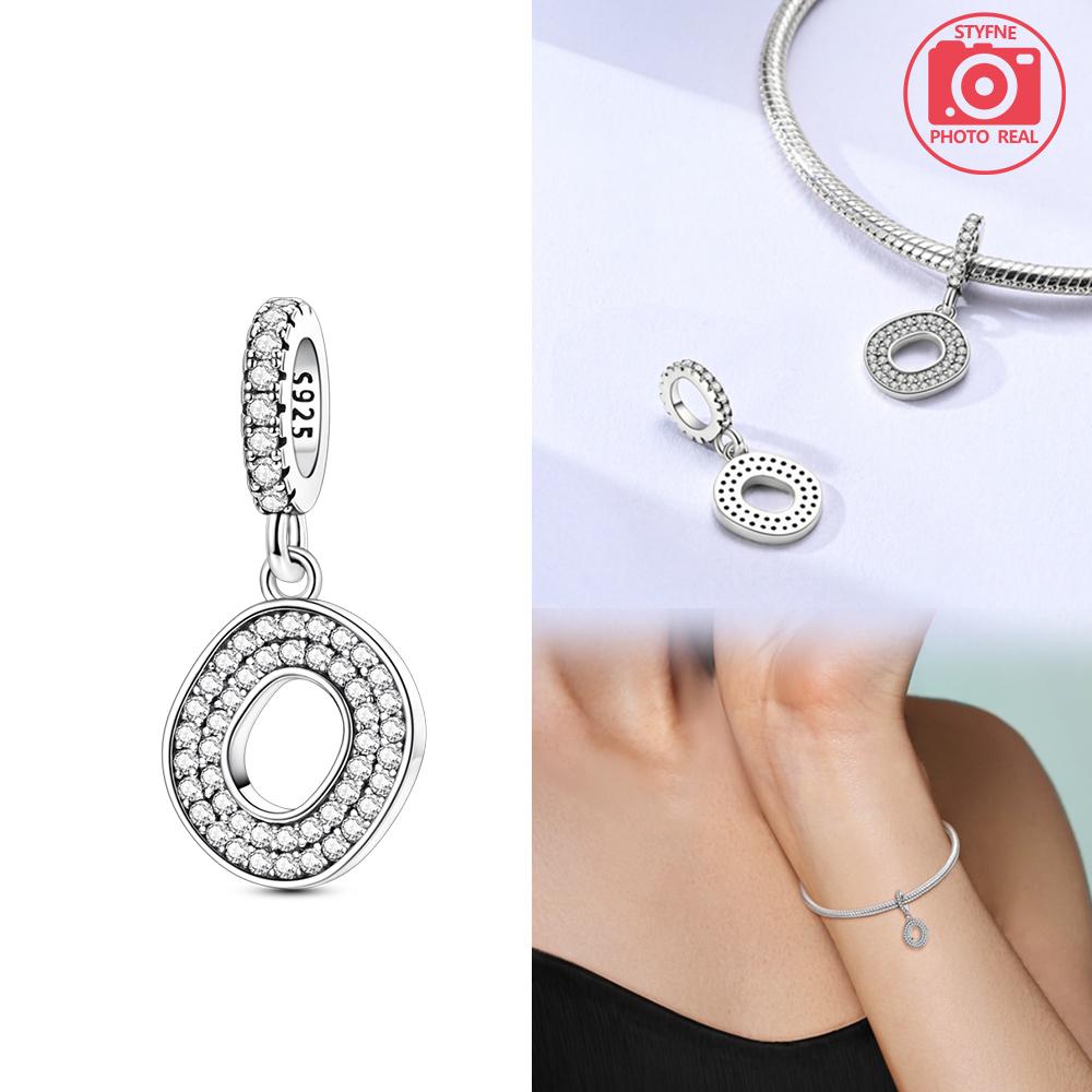 Sparkling Full Monogram Pendant Copper Colors For Charms Copper Colors Original Bracelet For Jewelry Making