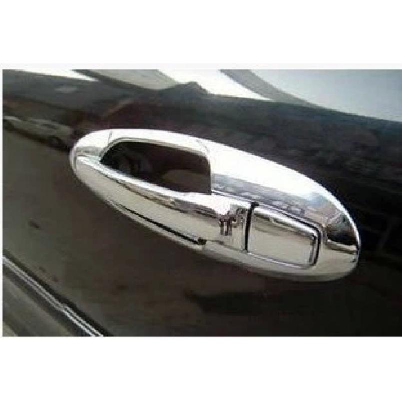 FUNDUOO Pro Hyundai Sonata 2002 2003 2004 2005 Nová chromovaná klika dveří auta + Nálepka s lemem krytu misky na pohár se dvěma