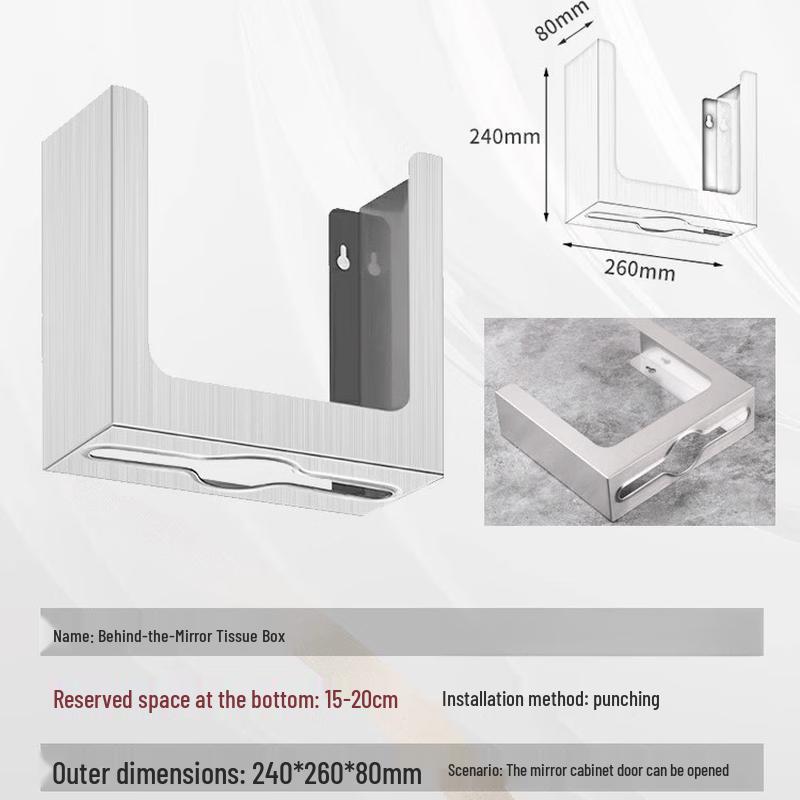

OLOEY Concealed Sensor Soap Dispenser with Integrated Tissue Box