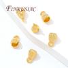 18K Gold Plated End Tip Covers,Crimp Beads,Bead Tip Clam shells,Knot Tip Cover Ends,DIY Jewelry Making Supplies Connectors