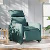 Electric Recliner Chair Dark Green Fabric