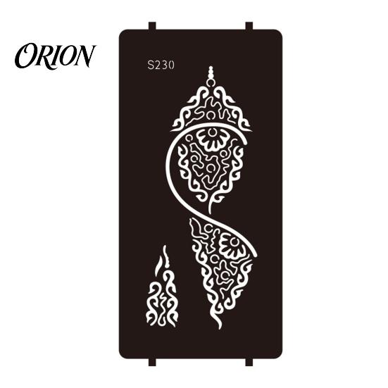 Wedding Henna Stencil Reusable Indian Tattoo Stencils, Mehndi Hand Painting Templates, Bohemian Style DIY Flower Pattern for Body Art, Festival Makeup