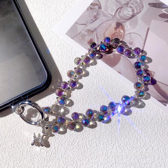 Faux Crystal Phone Strap Sparkling Phone Wrist Strap Bling Charm Lanyard with Card Slot Fashion Accessory Gift for Girls Best