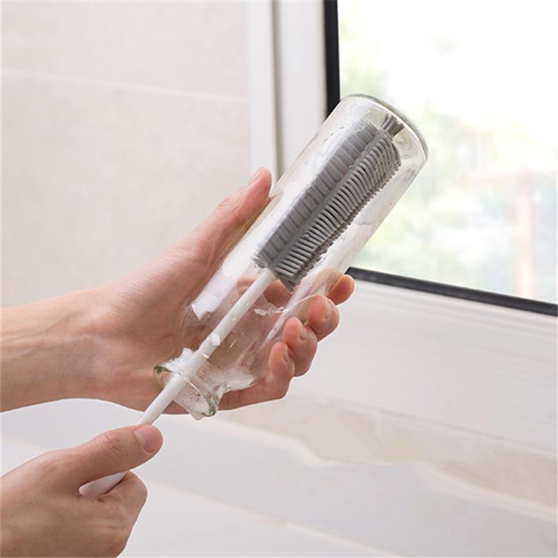 Long Handle Silicone Glass Cleaning Brush Silicone Cup Brush