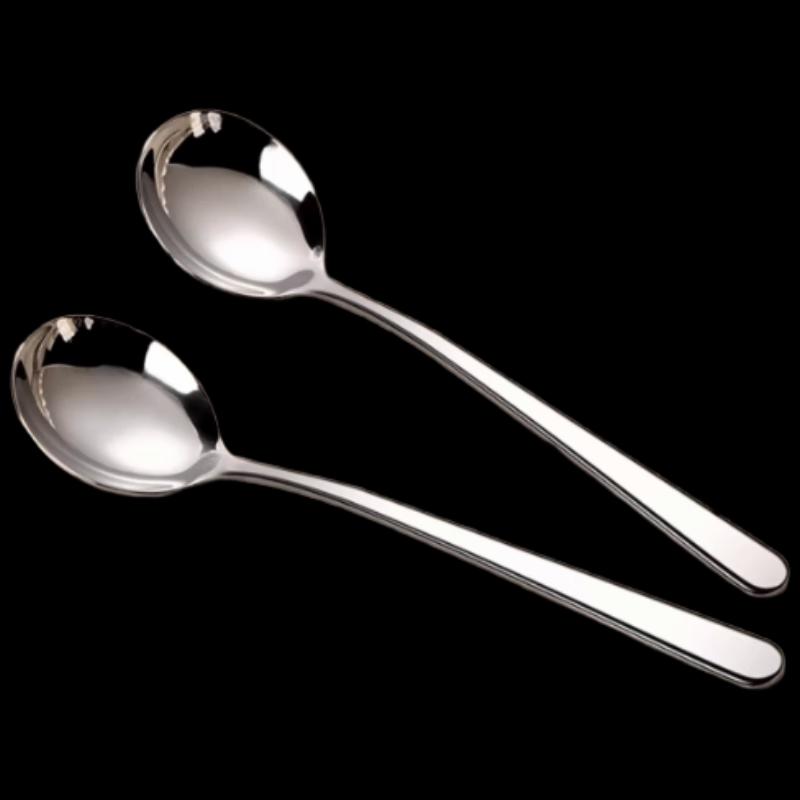 Mengzhang 316 Stainless Steel Small Eating Spoons, 2-Pack