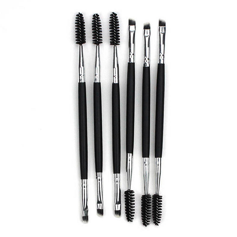 1 Pack Makeup Tool Handle Dual Brow Brush