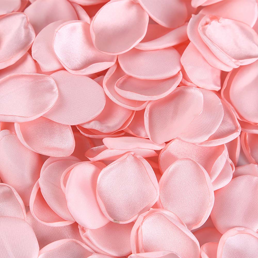 

50 Pcs/Pack Silk Cloth Rose Petal Confetti Emulate Hand Sprinkle Burned Edge Polyester Fabric Wedding Propose Party Table Scatter Bridal Room Decor рожевий