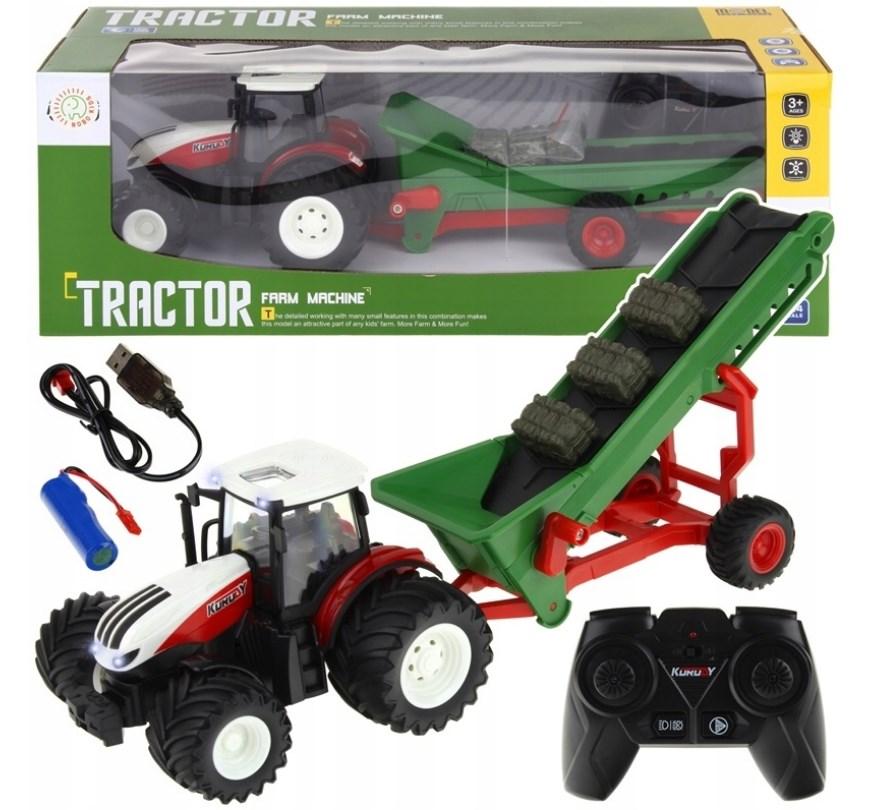 Traktor Z Przyczepą R/C 49x17x1 0203