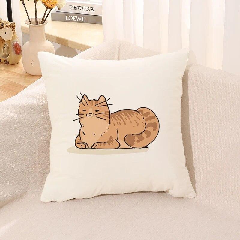 

Диван Ленивый Кот Подарочная Наволочка Домашний Офис Автомобильная Подушка Люкс Комната Подушка 40x40cm