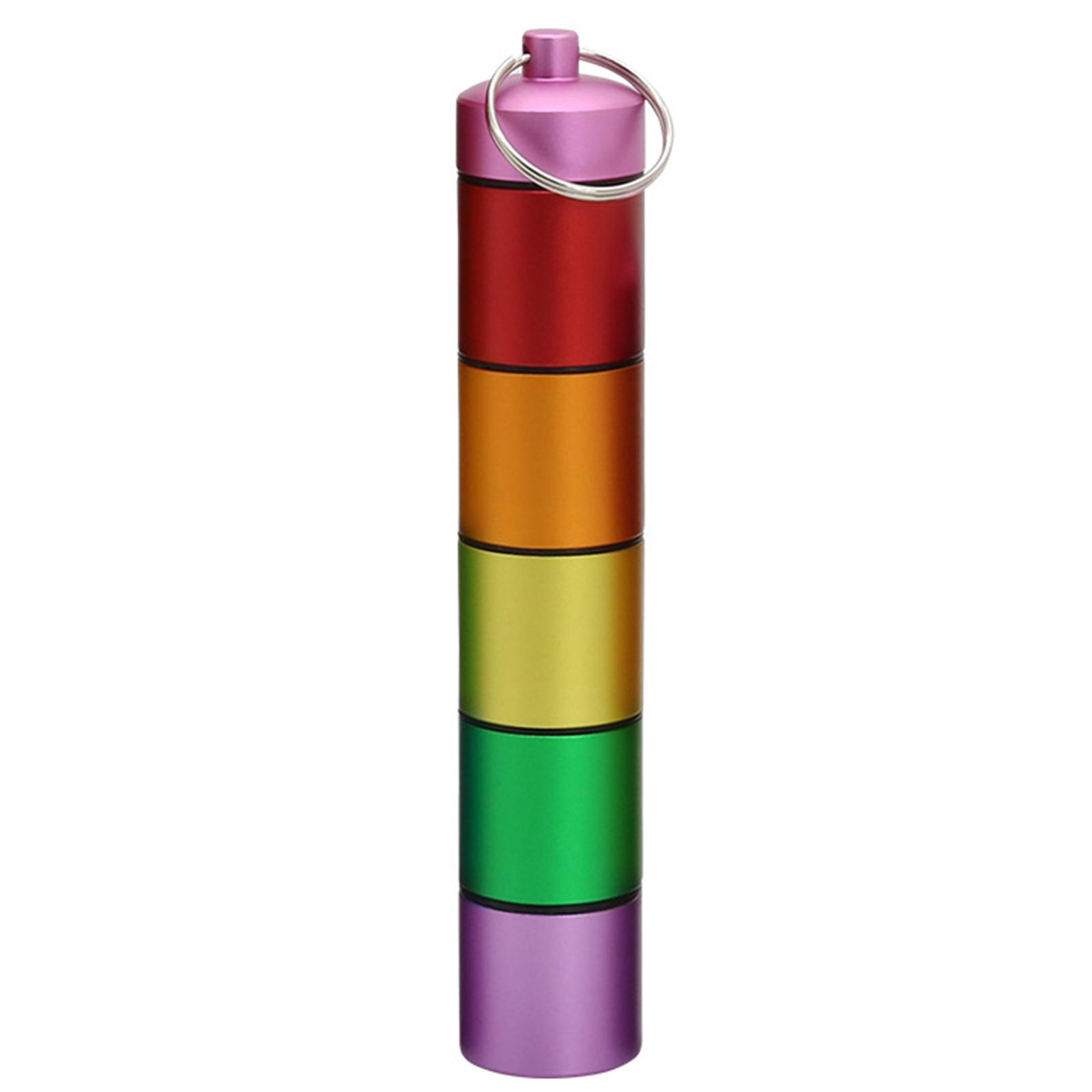 

Aluminum Alloy Pills Jar Pills Holder Waterproof Medicine Pocket Pills Box Pills Container Emergencies Pills Storage Box