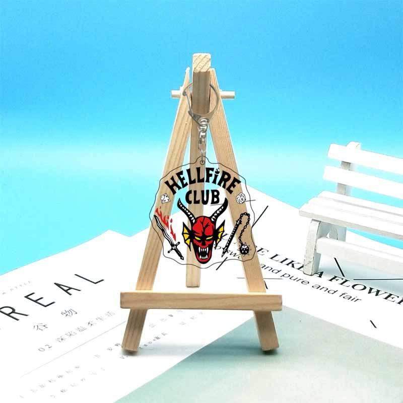 For Stranger Things Mike D'artagnan Eleven Robin Hopper Joyce Acrylic Keychain Custom Cartoons Cute Backpack Accessories Gift