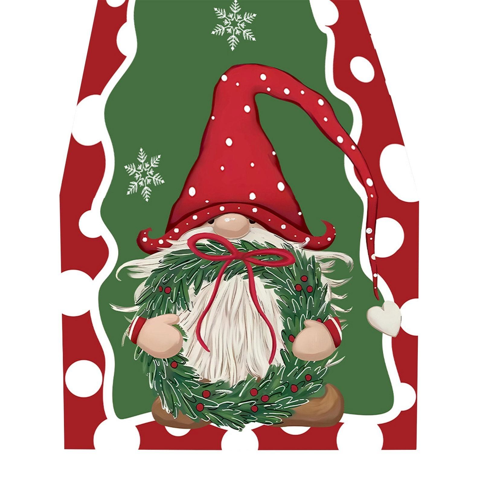 

Linen Table Mat Small Tablecloth Dining Mat Cross ,Border Table Flag New Christmas Decorative Creative Print Dining Table One Size