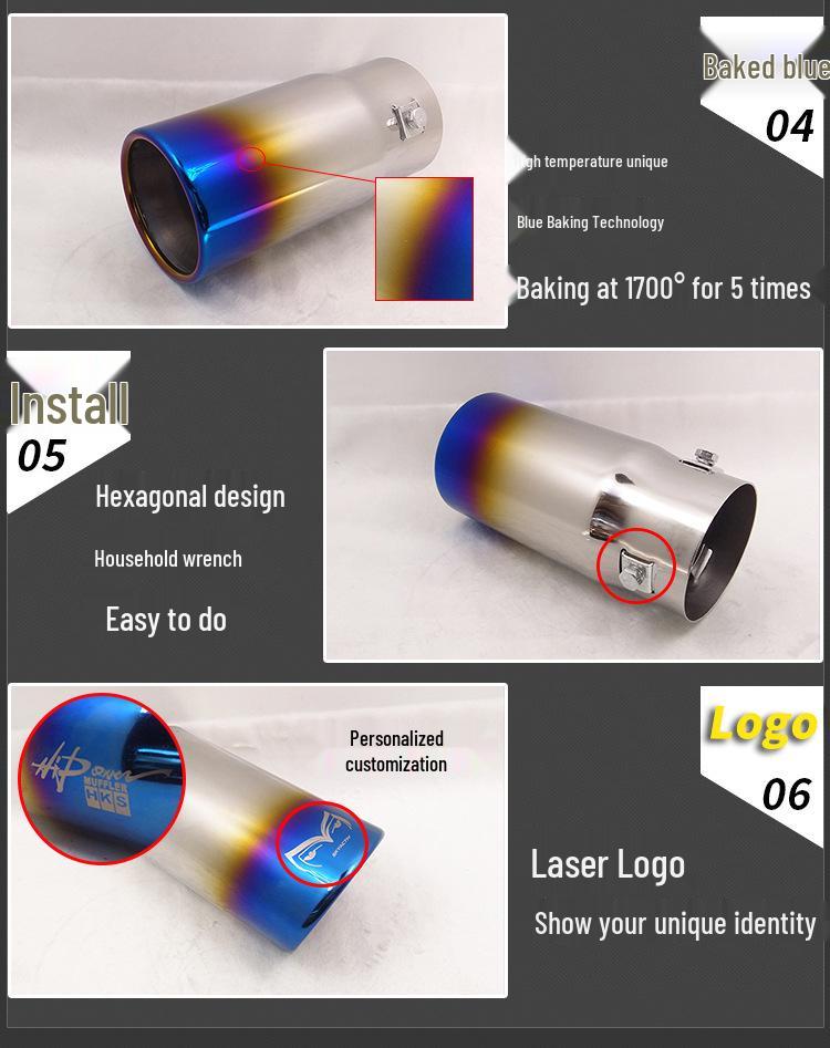 Haima S5 Qashqai Exclusive Stainless Steel Exhaust Tailpipe