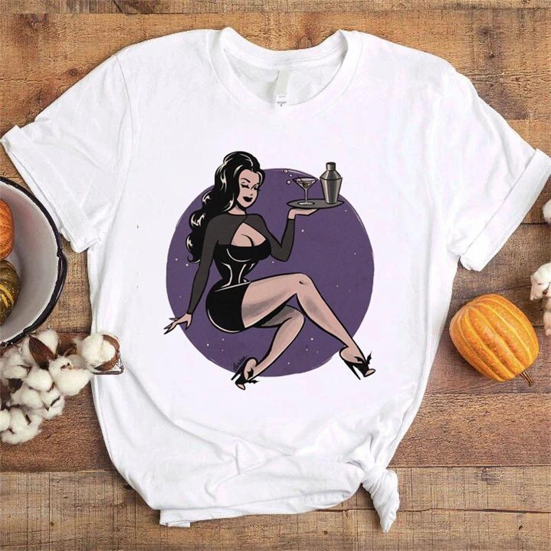 ZX TEE Creative Printed T-Shirt Aesthetic Female Summer Casual Top Women Crew White Basic Tees Cloth Accessories Short Sleeve O-Neck