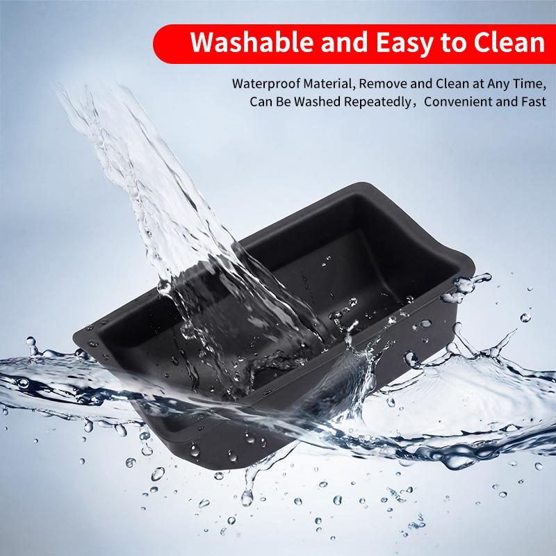 For 2026 Toyota Hilux SR SR5 Car Under Rear Seat Storage Silicone Mat Waterproof Dustproof Protective Auto Interior Accessories