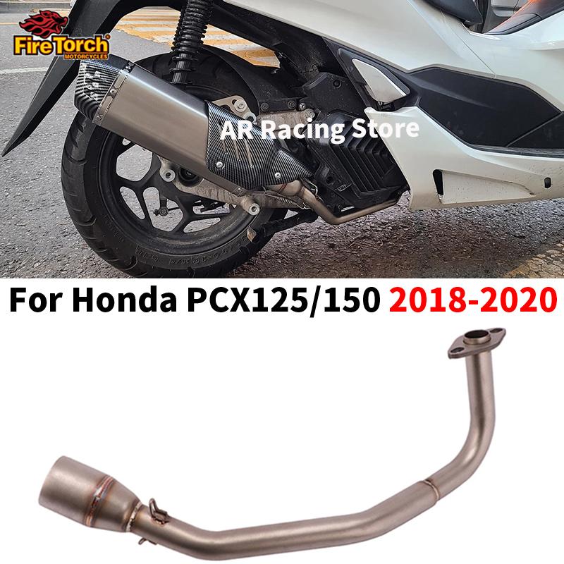 PCX 125 150 Motorcycle Scooter Exhaust Muffler Full System Pipe Slip On Escape Moto Fit For HONDA PCX125 PCX150 2018 2019 2020