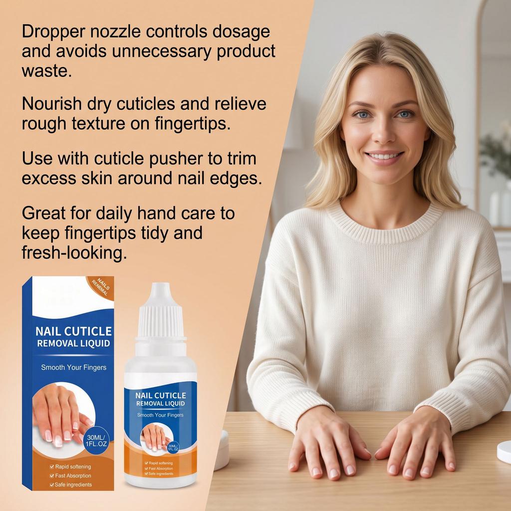 Nail Cuticle Softener Liquid Care Pen 30ml - Moisturizing Hydrating Treatment for Dry Cuticles, Nail Care & Repair