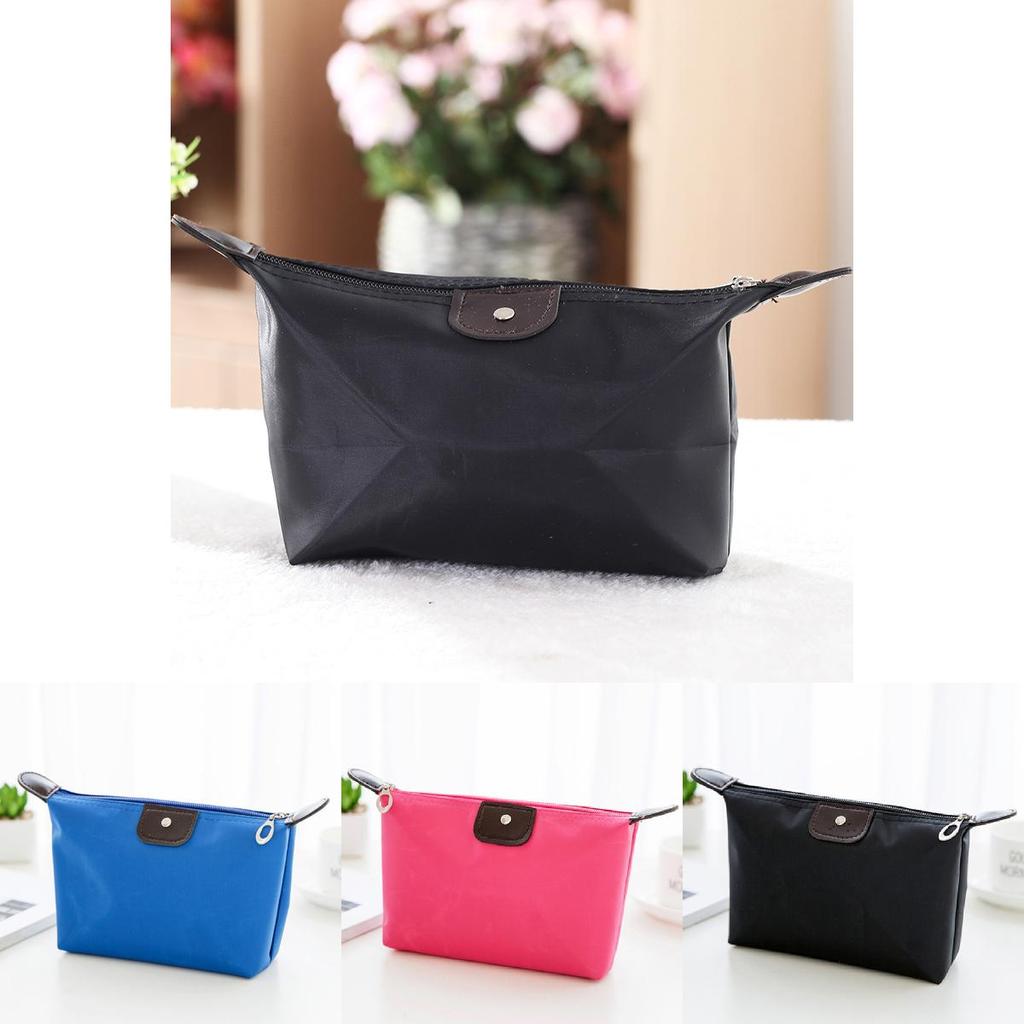 Dumpling Makeup Bag Foldable Travel Cosmetic Organizer With Handheld Design For On The Go Use