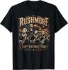 Funny Mount Rushmore 250th Birthday Tour Rockstar Graphic T-Shirt